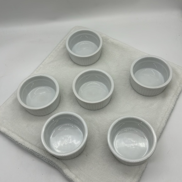 PIC Ceramic/Stoneware Ramekins/Custard Cups Set of 6 (Six) - Picture 2 of 5
